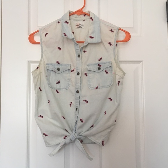 Button Up Tank Top - Picture 1 of 3