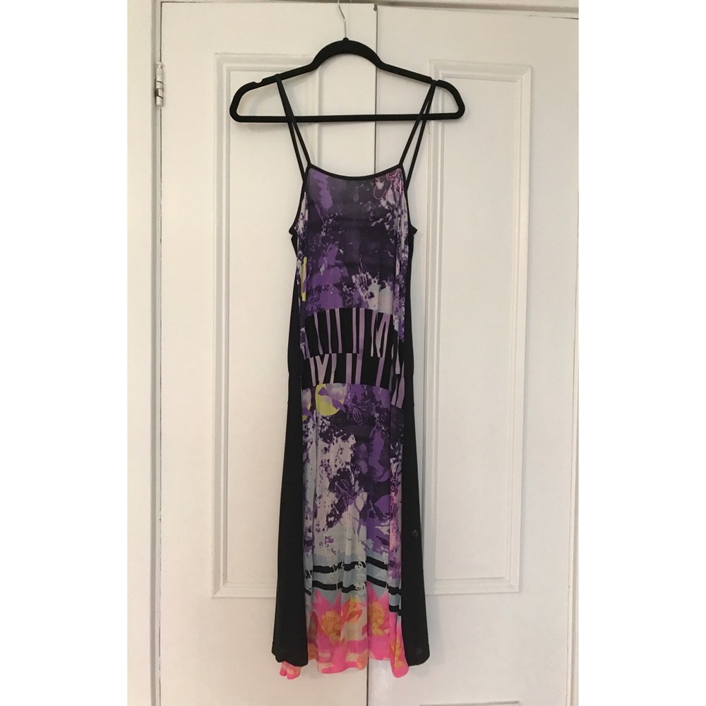 CHRISTIAN LACROIX VINTAGE PRINT SLIP DRESS