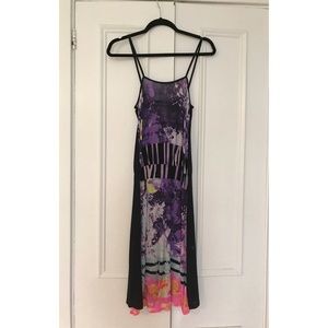 CHRISTIAN LACROIX VINTAGE PRINT SLIP DRESS