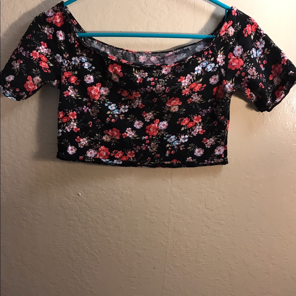 Flower crop top