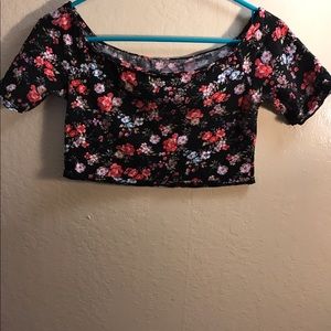 Flower crop top