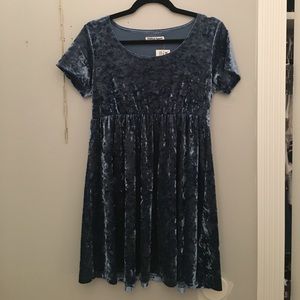 American Apparel Velvet Babydoll Dress
