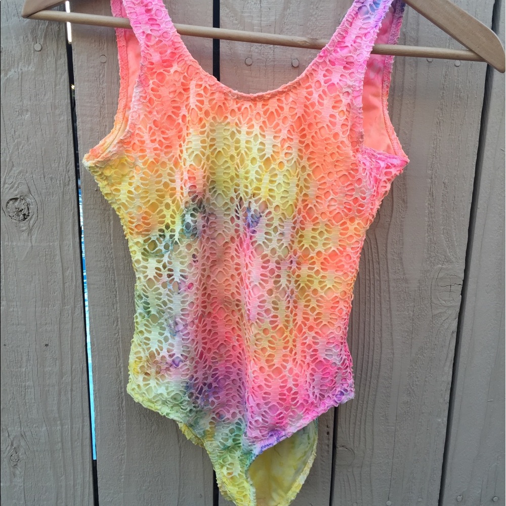 UNIF Rainbow Crochet One Piece