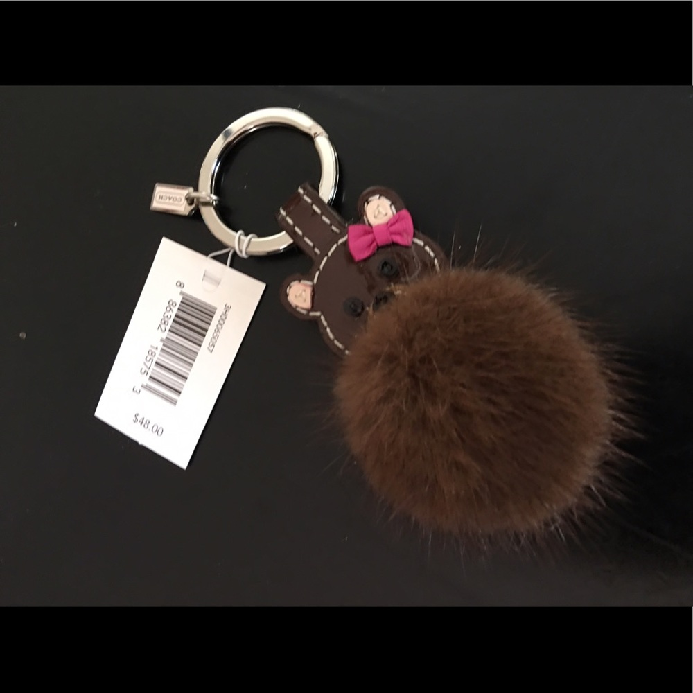 COACH TEDDY BEAR FOB/KEYCHAIN
