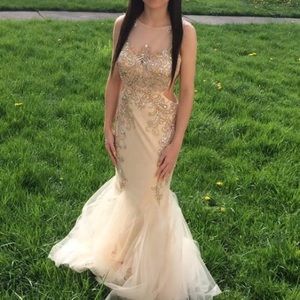 Bright jeweled mermaid dress