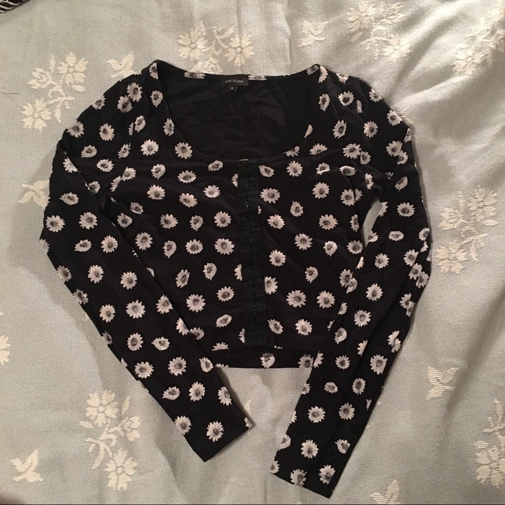 River Island Floral Crop Top