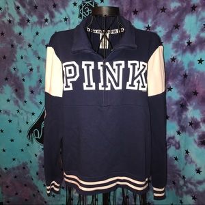 PINK Half-Zip Sweater