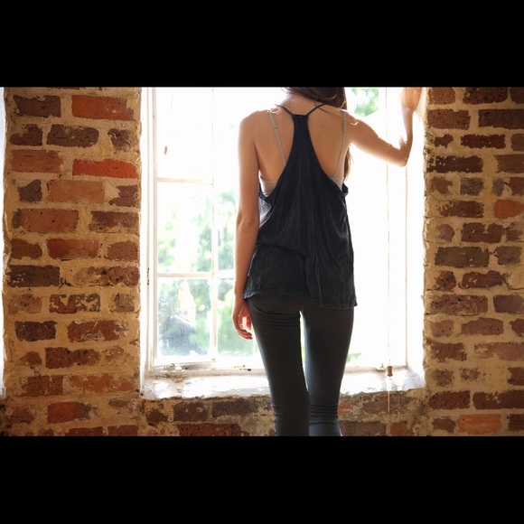 Stonewash Gray Sunflower Top - Picture 2 of 2