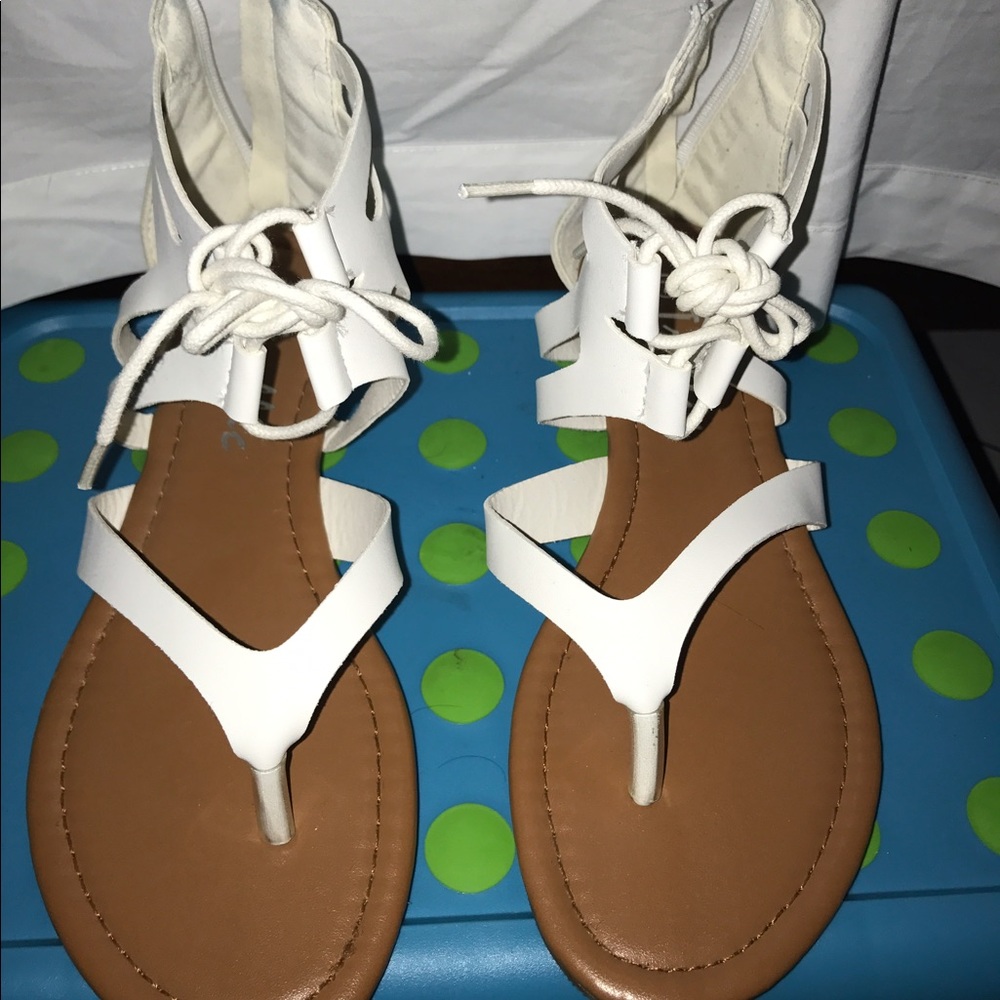 White Sandals great for summer
