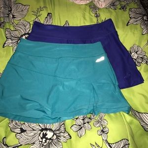 Two golf or tennis skorts