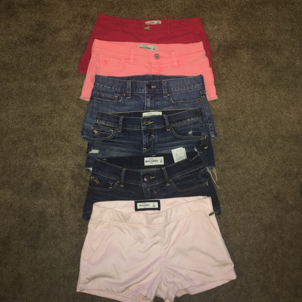 Abercrombie kids shorts- 6 pair lot!!  Great shape