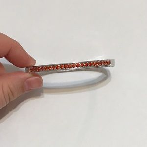 Red Swarovski Crystal Bangle Bracelet