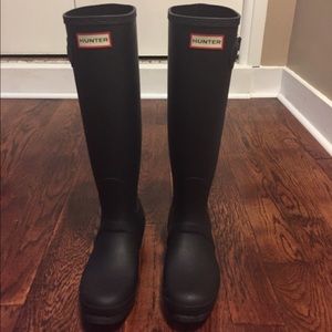 Black Matte Hunter Boots