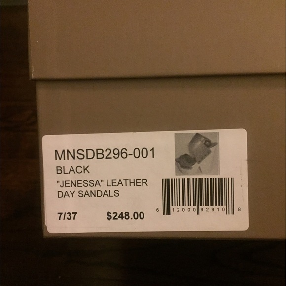 Black Jenessa Leather Day Sandals Black - Picture 2 of 6