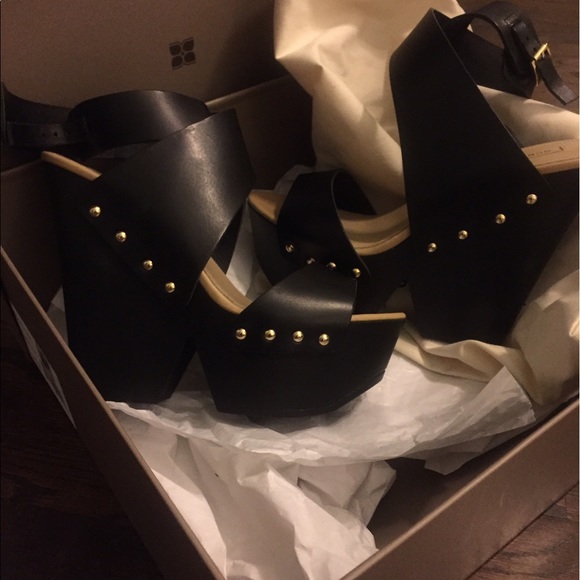 Black Jenessa Leather Day Sandals Black - Picture 5 of 6