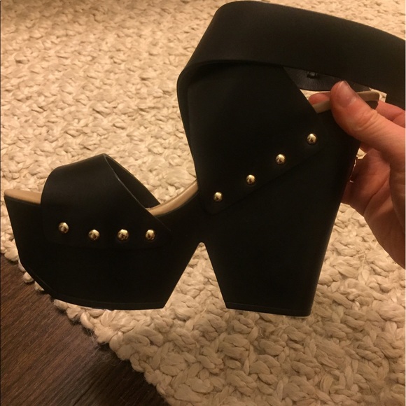 Black Jenessa Leather Day Sandals Black - Picture 6 of 6