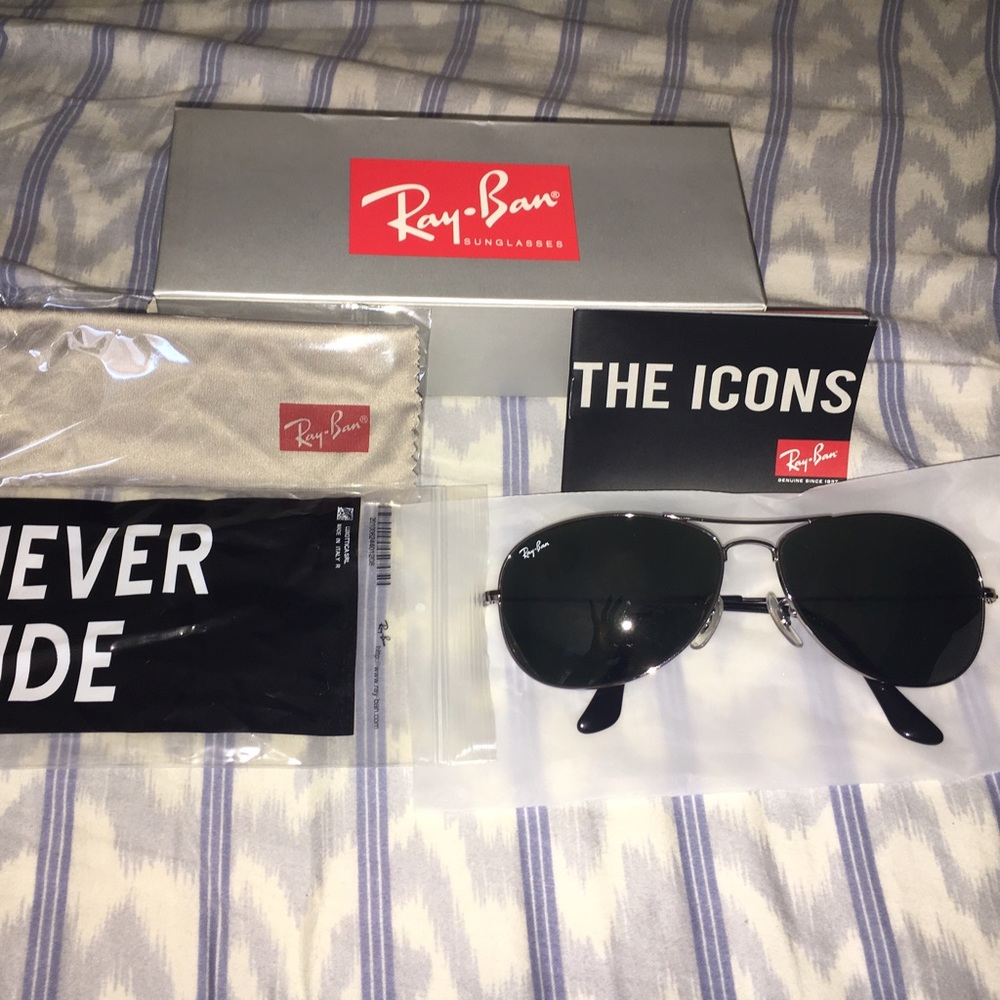 NWT Authentic Raybans cockpit size 58