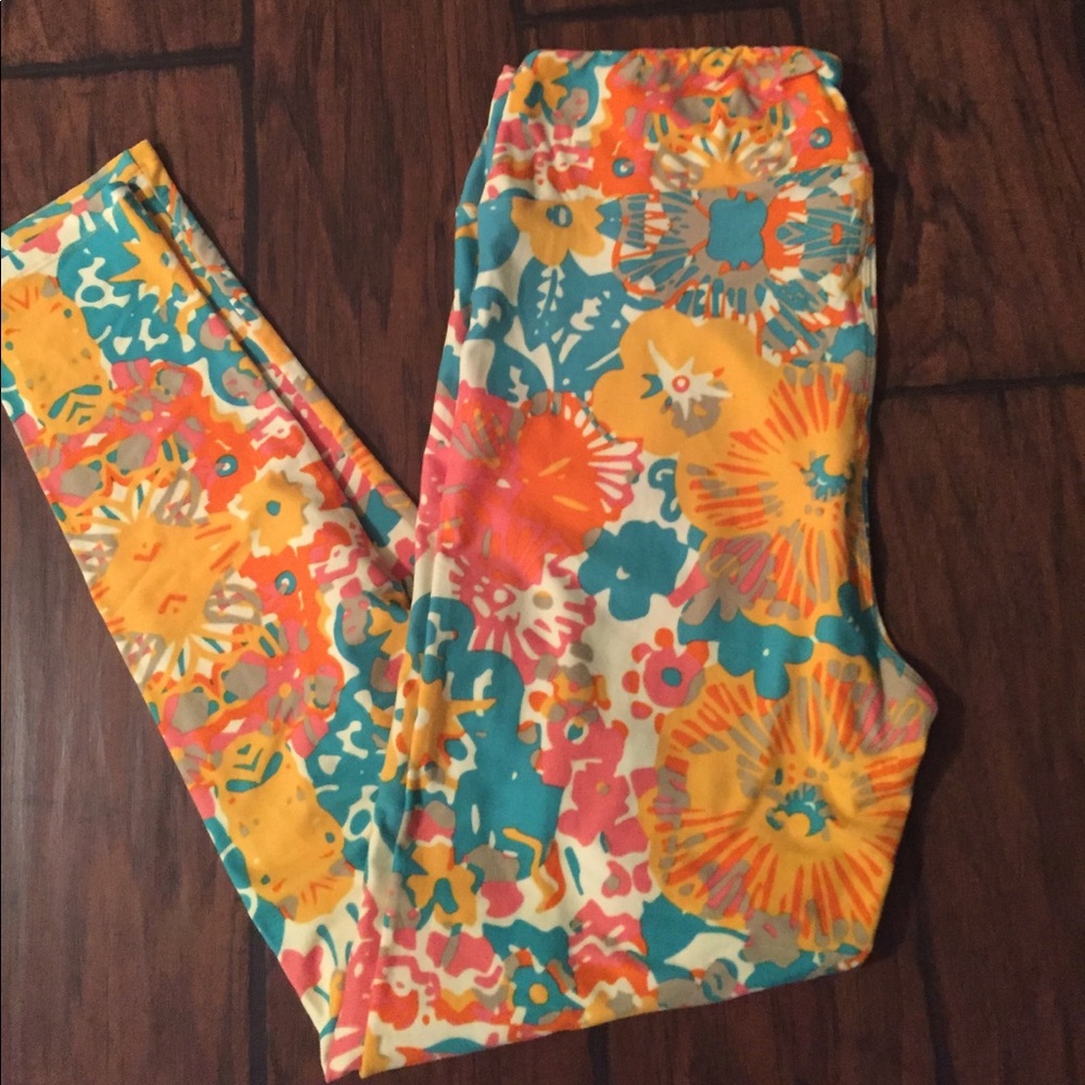 Floral LuLaRoe TC Leggings