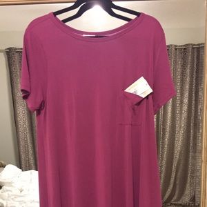 Magenta Lularoe Carly XL brand new