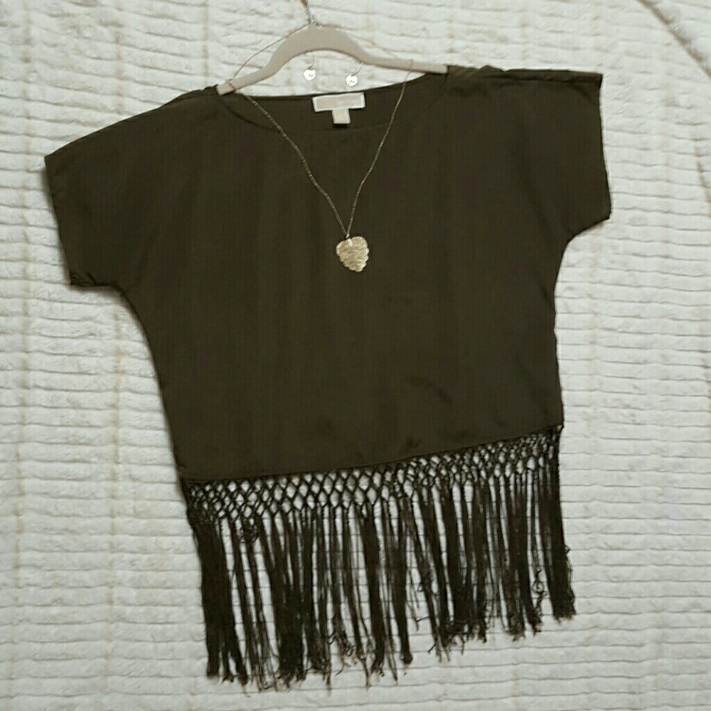 Michael Kors Fringe Top