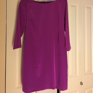 Purple silk dress