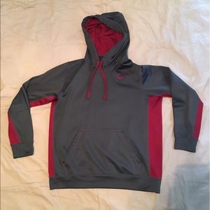 Charcoal Gray, and Crimson Nike Therma-Fit Hoodie