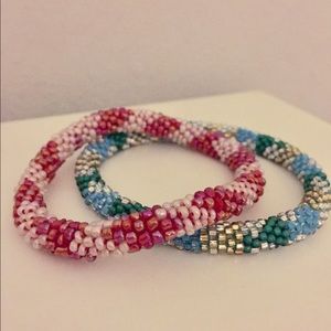 Nepal Glass Bead Bracelets