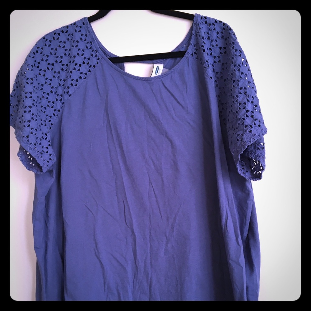 Openwork tee
