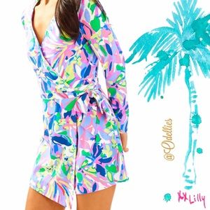 Lilly Pulitzer Tiki Wrap Romper 🎀
