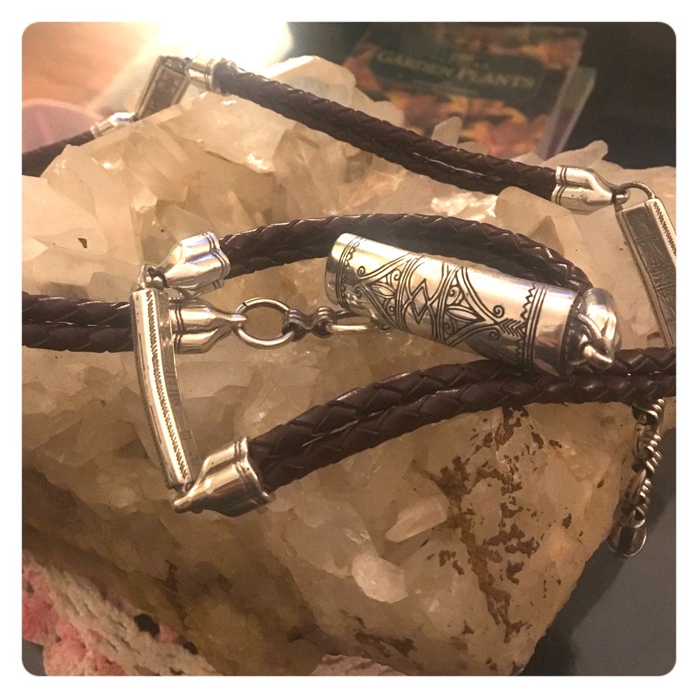 Brighton leather wrap belt