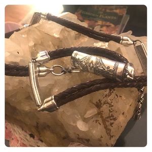 Brighton leather wrap belt