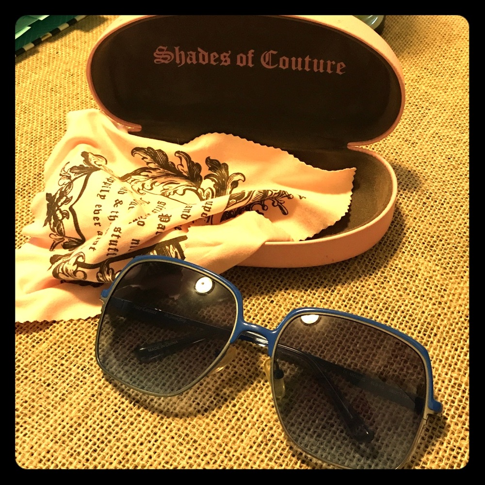 Juicy couture royal blue sun glasses