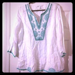 Charter club linen tunic