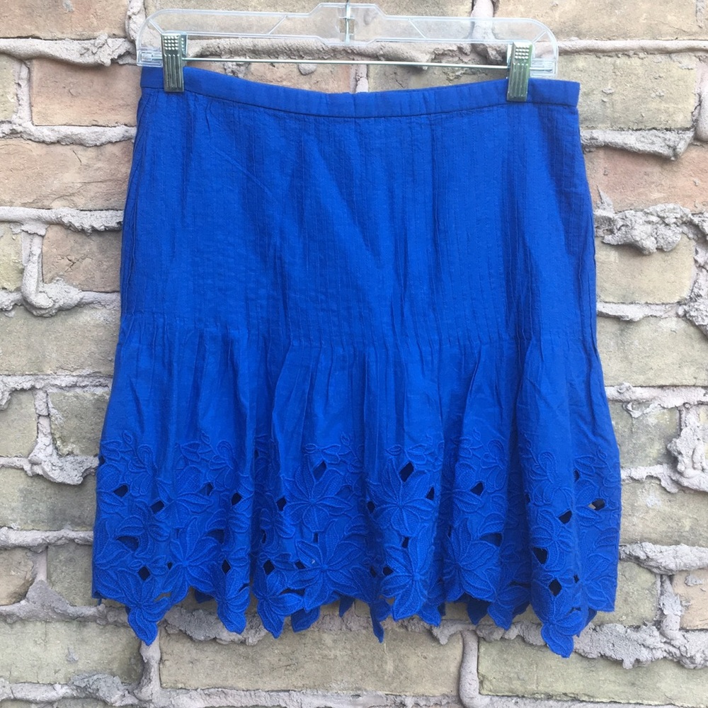 J.CREW Eyelet floral mini skirt - Picture 2 of 8