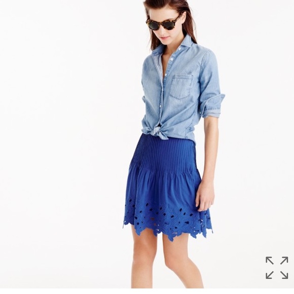 J. Crew Dresses & Skirts - J.CREW Eyelet floral mini skirt