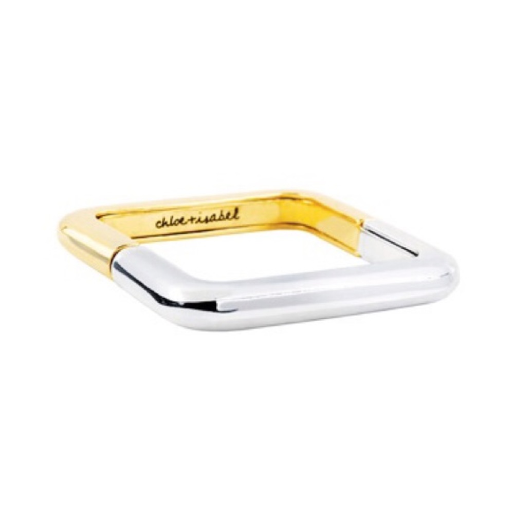RARE Chloe + Isabel 2Tone Square Stretch Bracelet