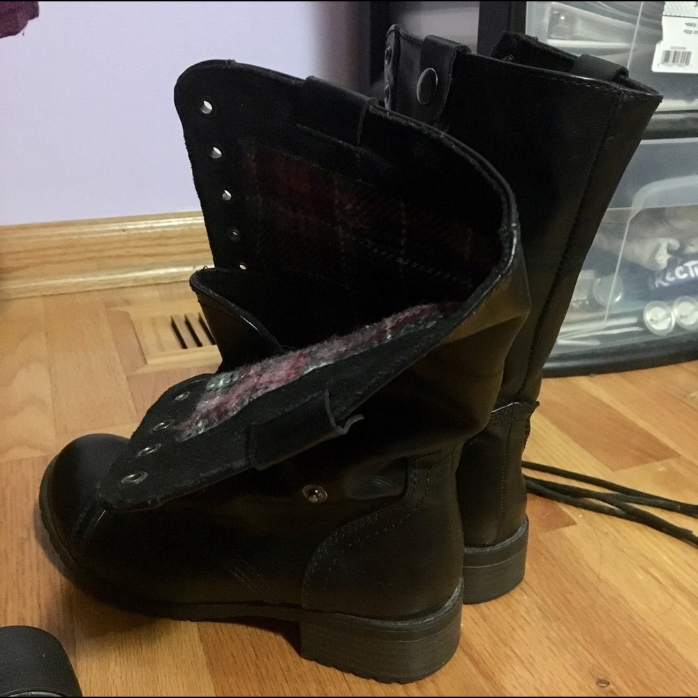 ‼️SOLD‼️ Black Combat Boots (not from hot topic)
