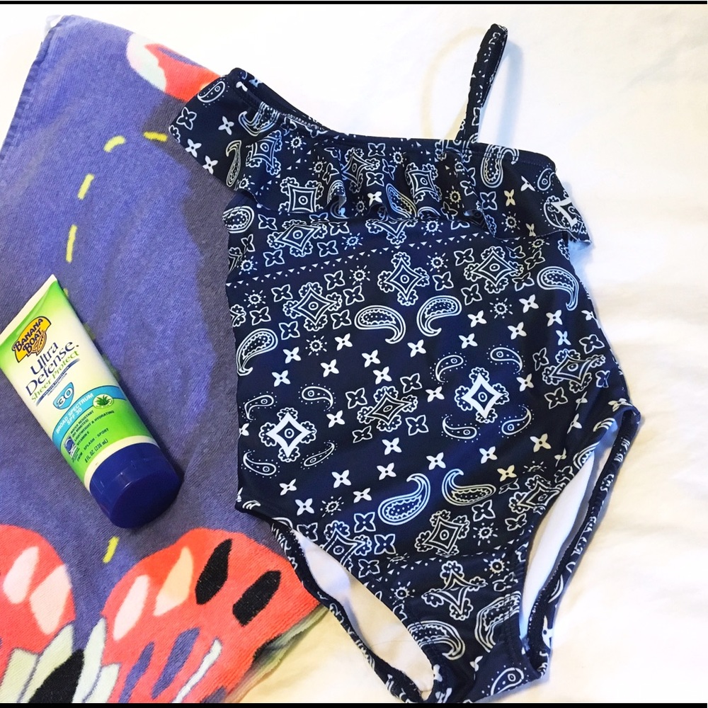 Crazy 8 Navy Bandana Swimsuit