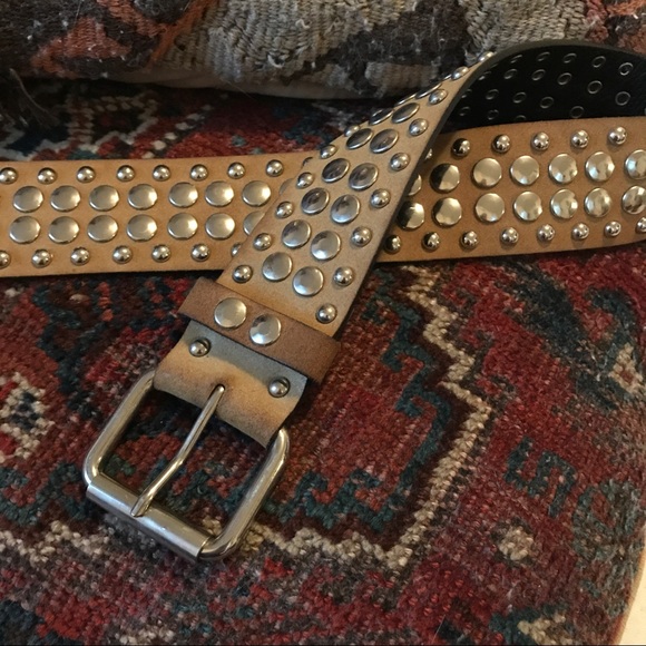 Vintage Silver Studded Belt - Picture 3 of 6