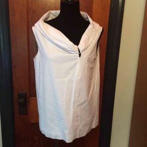 Size L asymmetrical Calvin Klein white Blouse