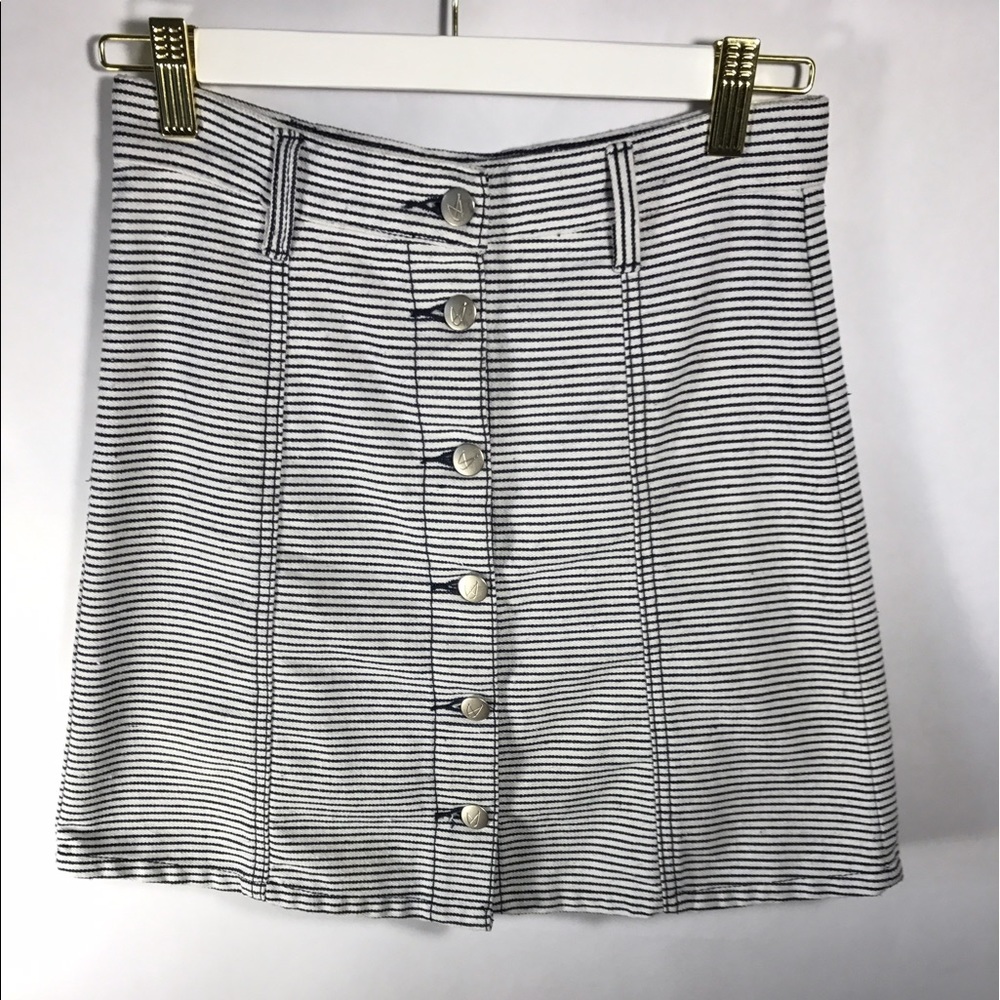 Minkpink Button Front Pencil Denim Skirt