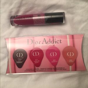 Dior Addict Lacquer Stick Card & Wet'n'Wild Lippie