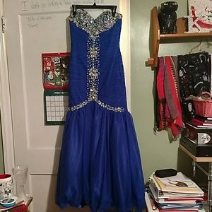 Blue prom dress