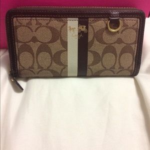 Coach zip all around wallet