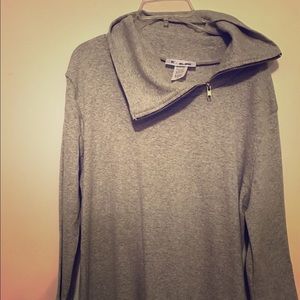 Cotton cowl neck dress
