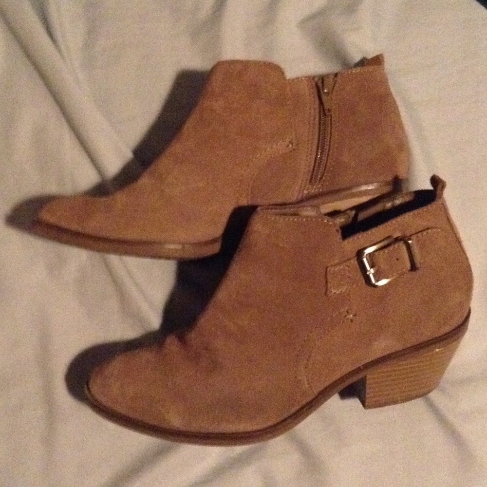 Brown boho buckle Booties