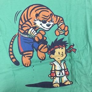 Tee fury Calvin and Hobbes xl t shirt