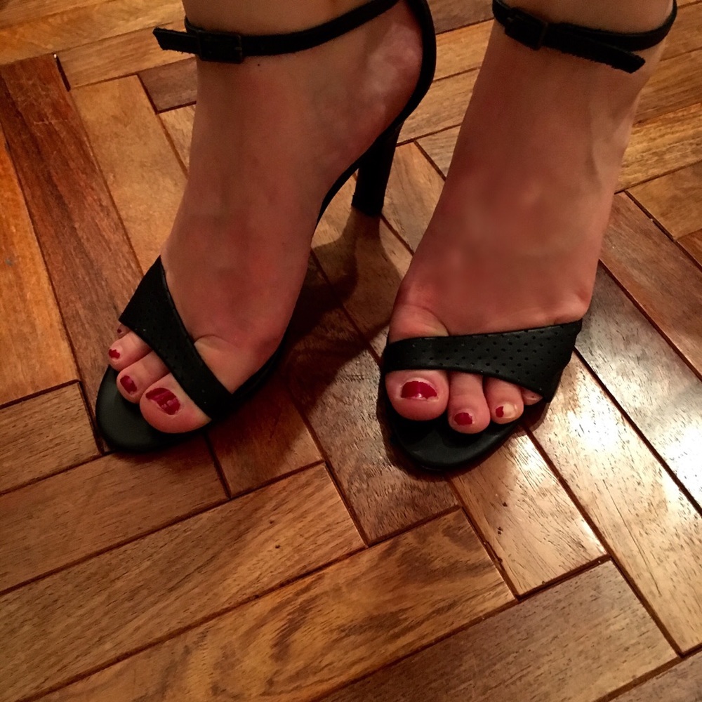 Les Praries de Paris Black Sandal Heels