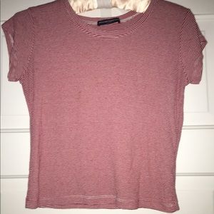 Red and white striped t-shirt