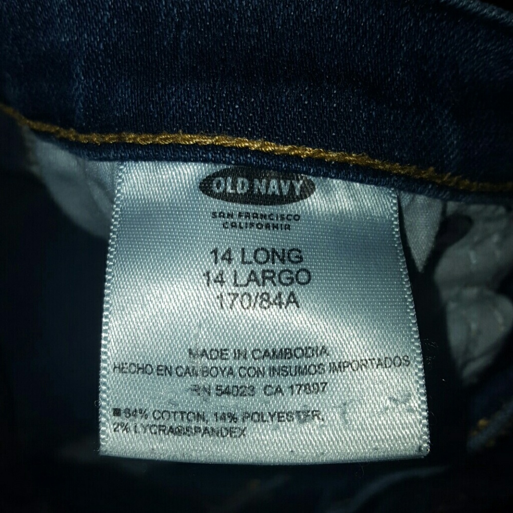 Old Navy Jeans 14 LONG - Picture 6 of 7